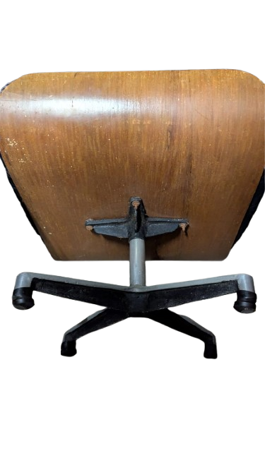Restoration of single Eames chair with ottoman replica made in Philippines 1974 vintage