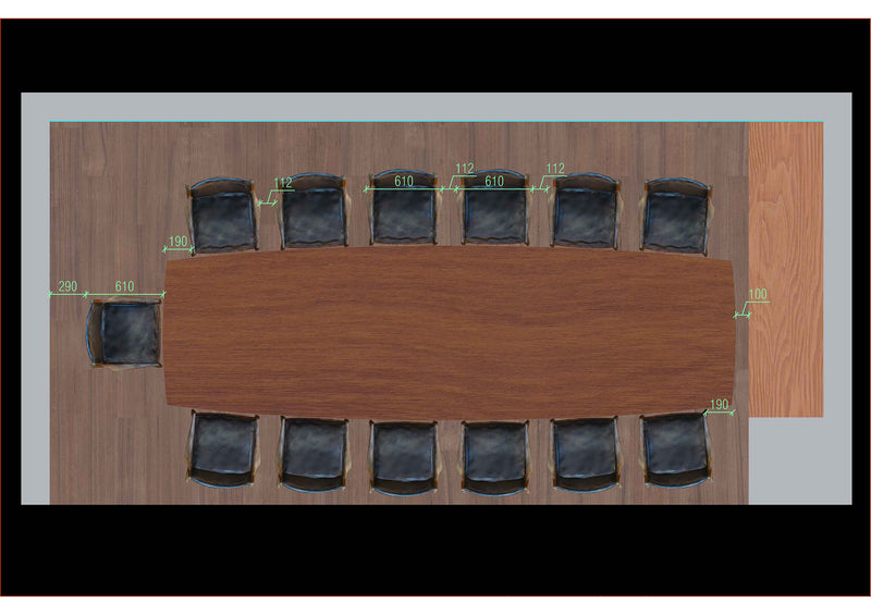 Construction of custom made Mid Century Dining Table Danish Deluxe design