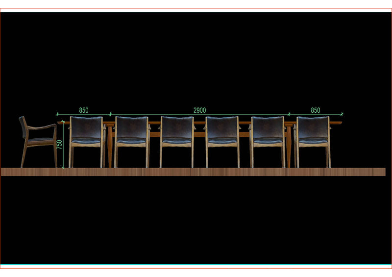 Construction of custom made Mid Century Dining Table Danish Deluxe design