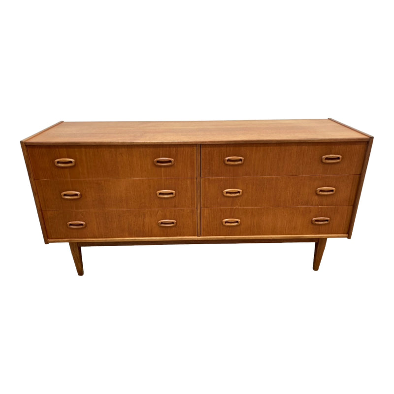 Parker chest of drawers sideboard buffet credenza MCM Nordic 1960s fully restored