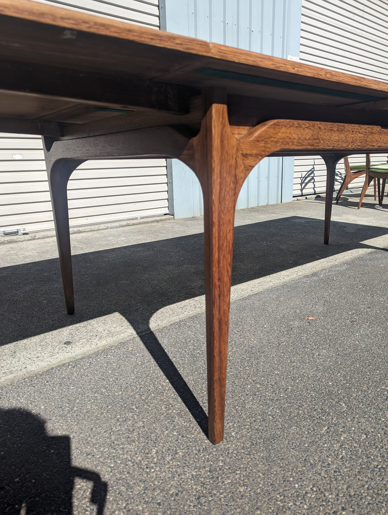 Authentic Zoureff dining set extendable table 8 dining chairs blackbean timber rare