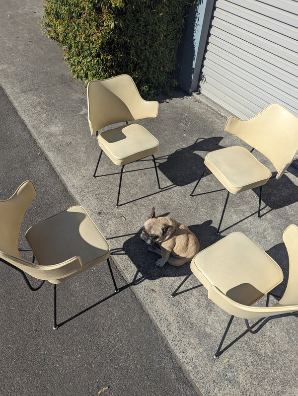 Rose bros dining occasional chairs x 4 MCM