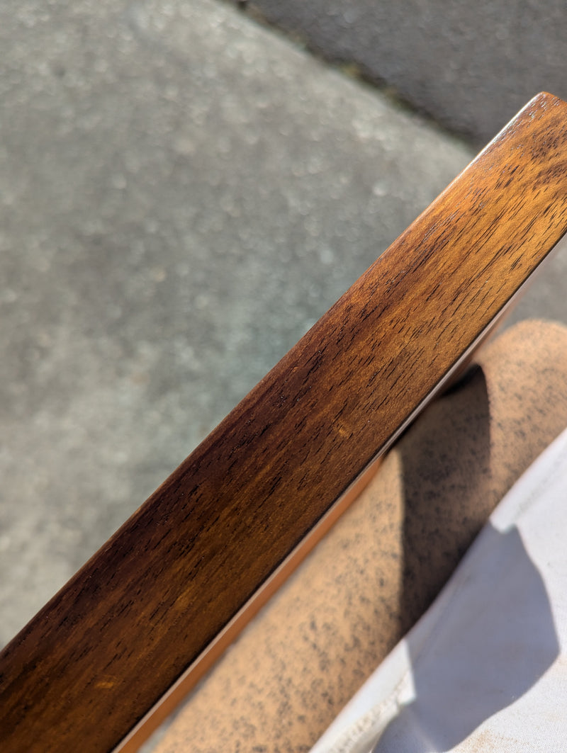 TH brown occasional carver desk office chair in Kvadrat fabric