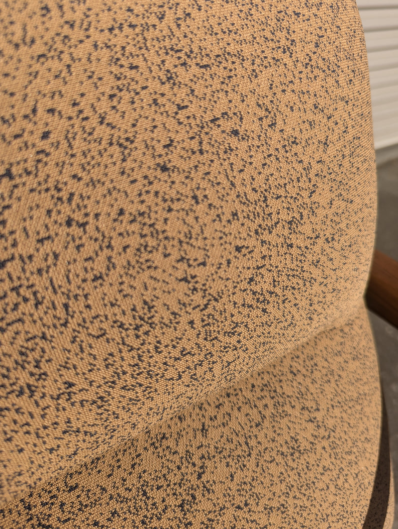 TH brown occasional carver desk office chair in Kvadrat fabric
