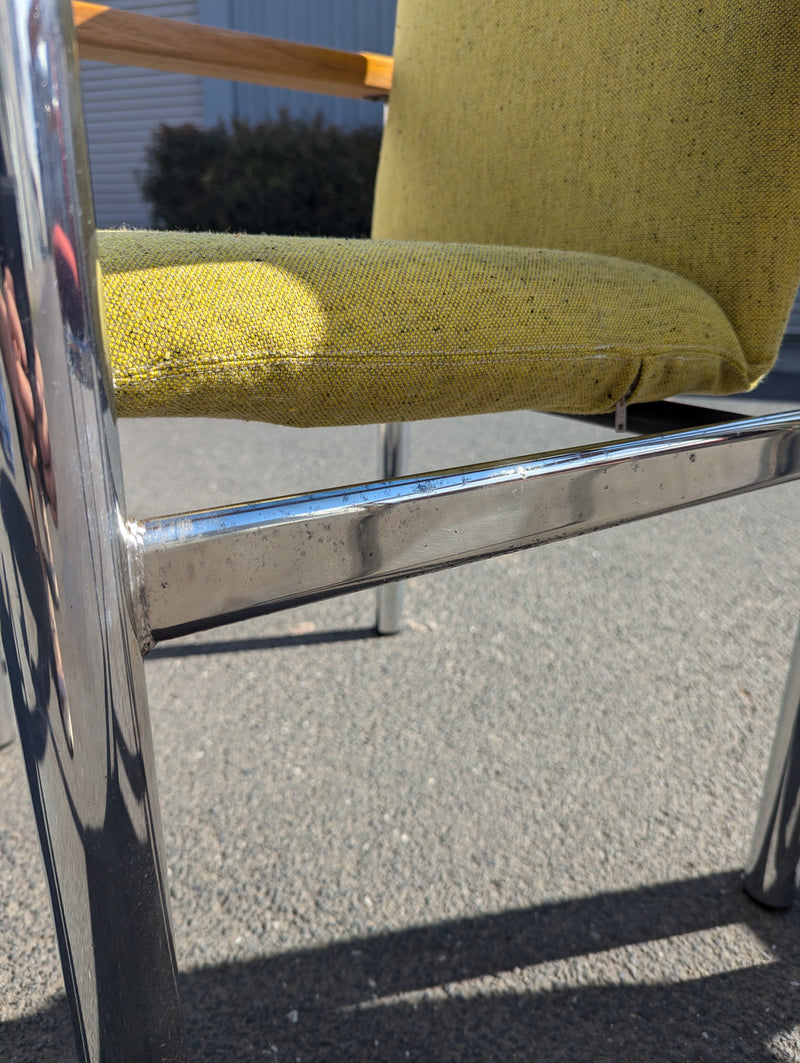 Yellow post modern office armchair occasional chairs by Sebel