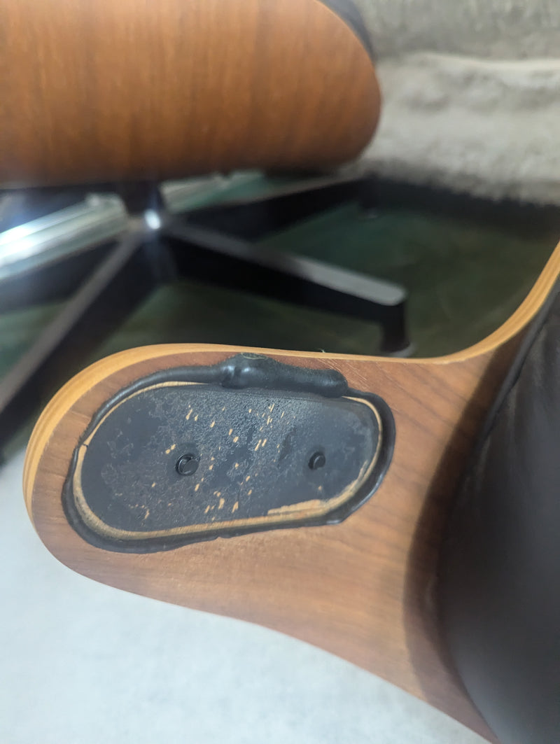 Restoration of single original Charles Eames chairs with ottoman Herman Miller