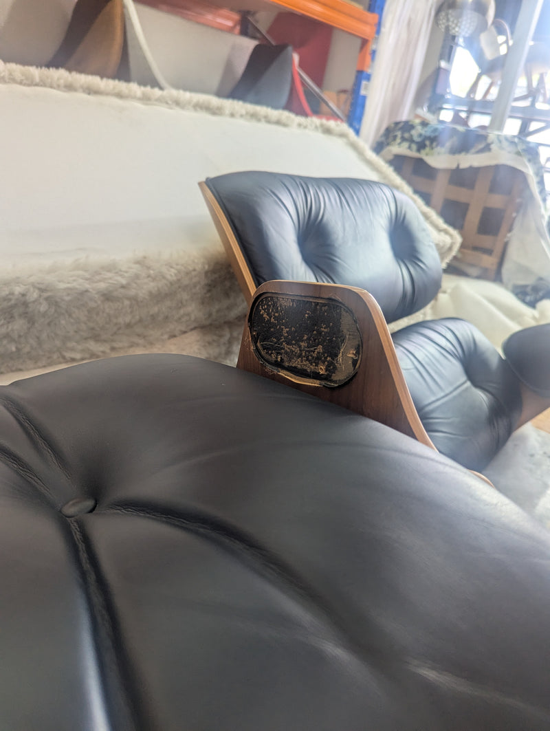 Restoration of single original Charles Eames chairs with ottoman Herman Miller