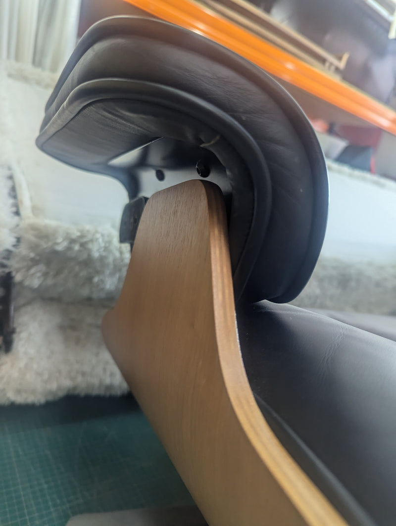 Restoration of single original Charles Eames chairs with ottoman Herman Miller