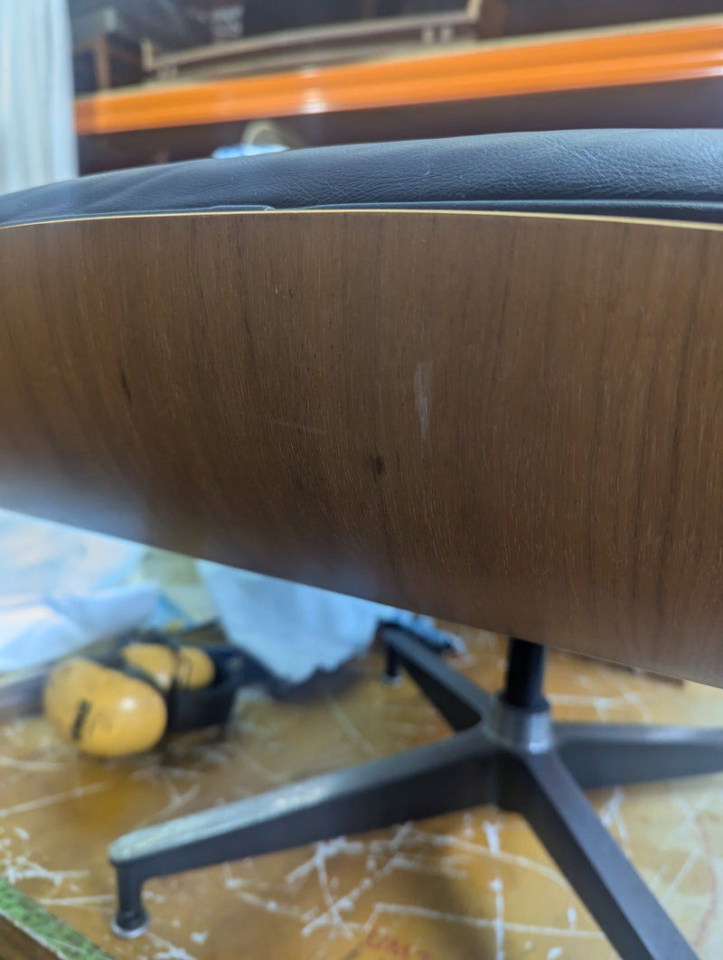 Restoration of single original Charles Eames chairs with ottoman Herman Miller