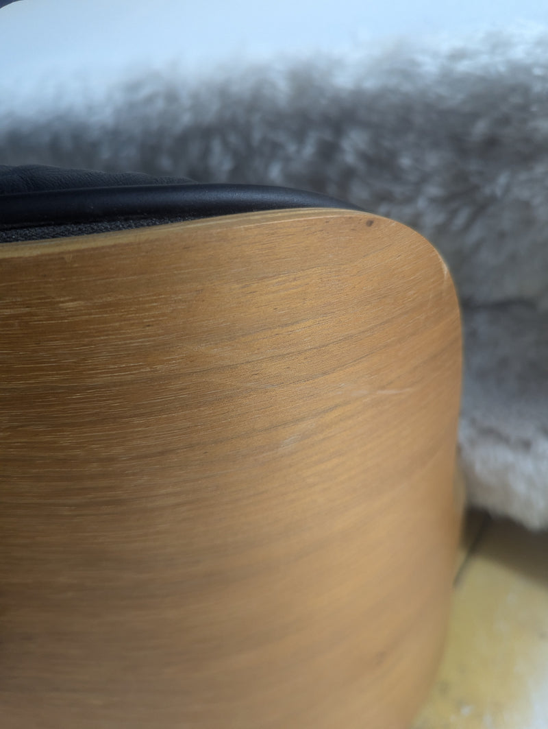 Restoration of single original Charles Eames chairs with ottoman Herman Miller