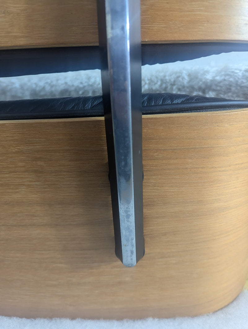 Restoration of single original Charles Eames chairs with ottoman Herman Miller