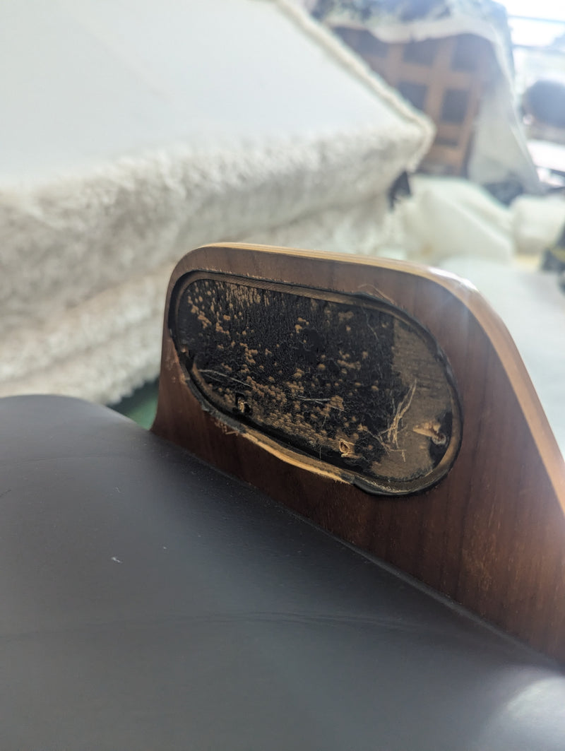 Restoration of single original Charles Eames chairs with ottoman Herman Miller