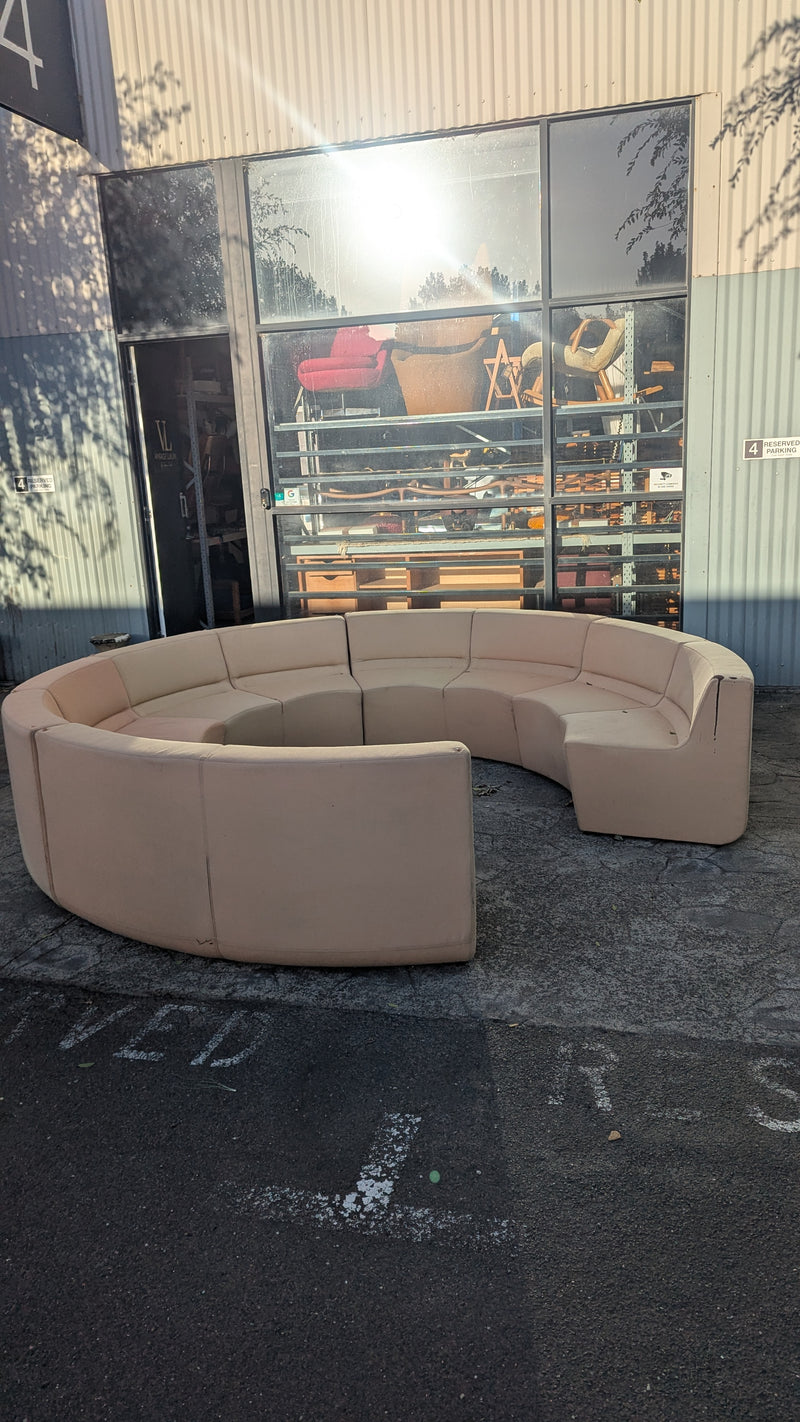 Featherston Numero style curved sofa set post modern modular