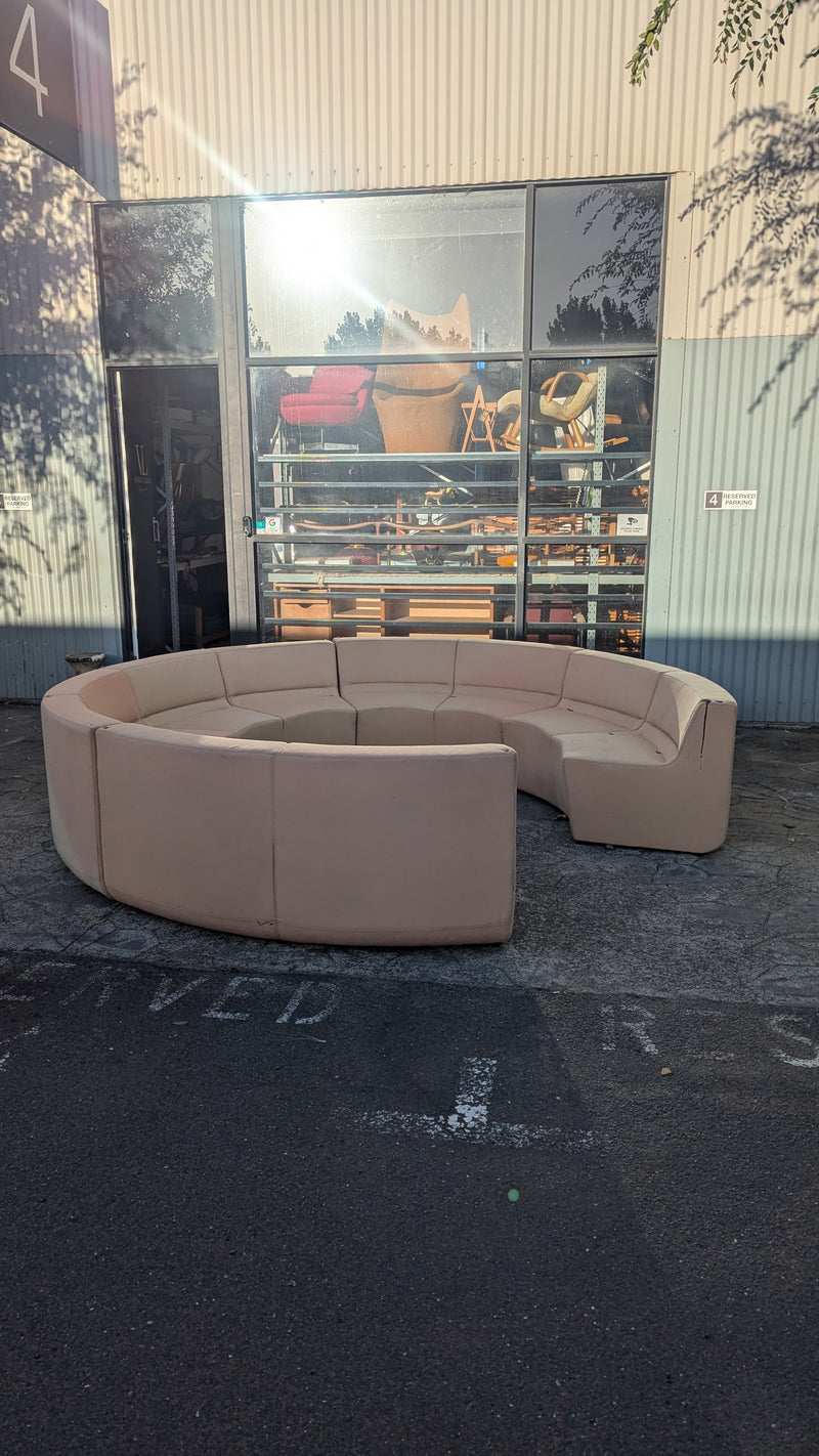 Featherston Numero style curved sofa set post modern modular