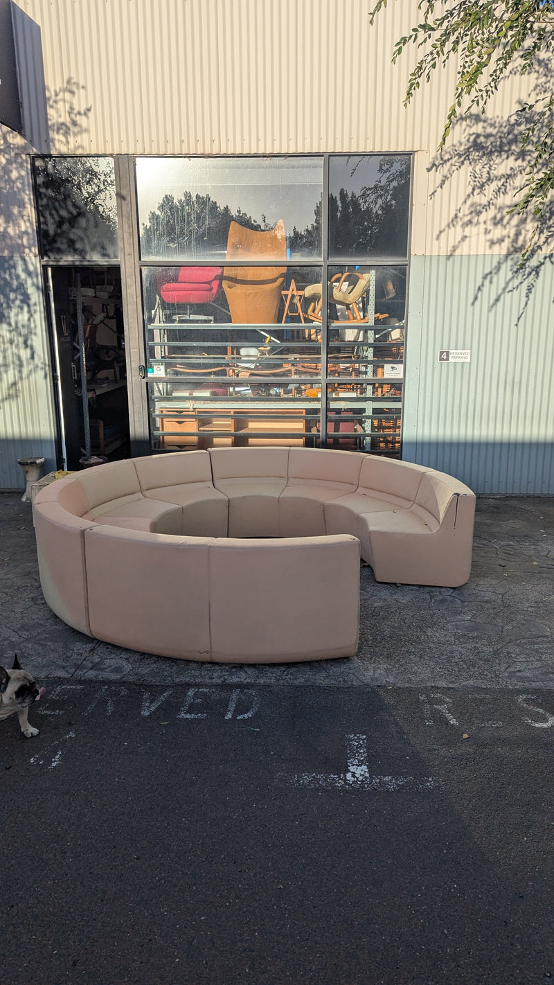 Featherston Numero style curved sofa set post modern modular