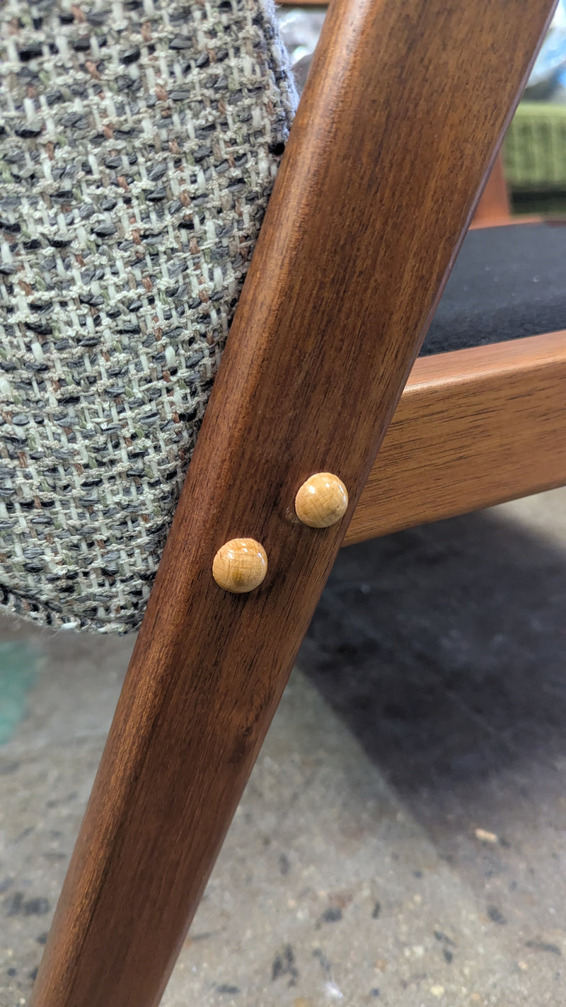 Original Danish Deluxe Noga two matching armchairs MCM restored