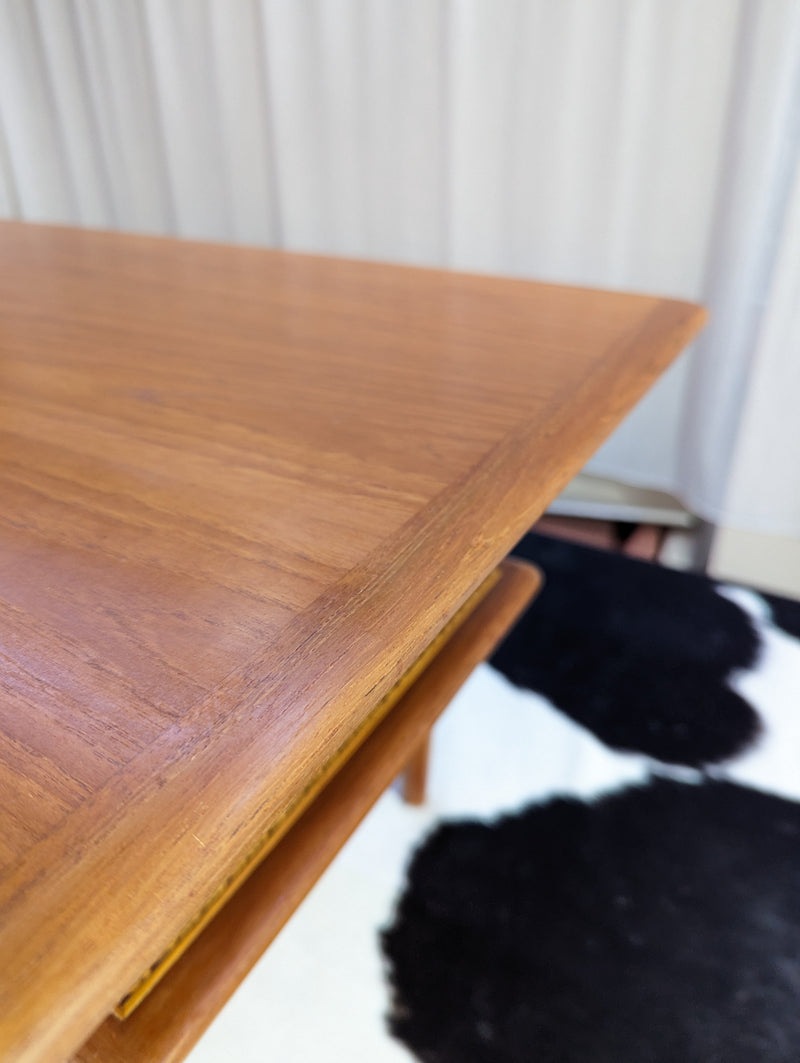 Pre order - Parker genuine rattan coffee table 2 tier vintage 1960s mcm med size