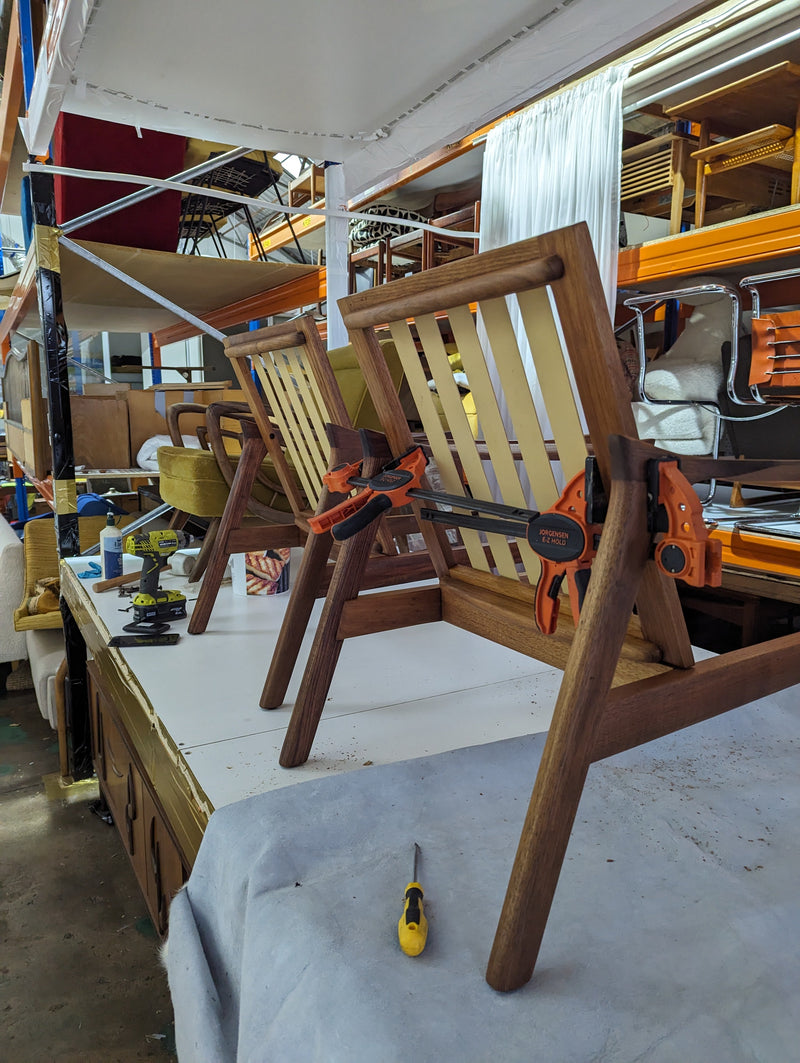Restoration Danish Deluxe Inga Armchairs