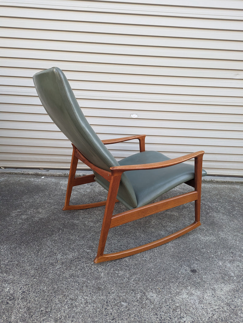 Pre order Parker rocking chair restored teak rare