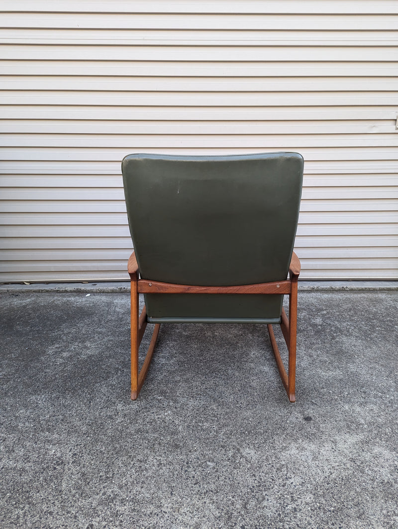 Pre order Parker rocking chair restored teak rare