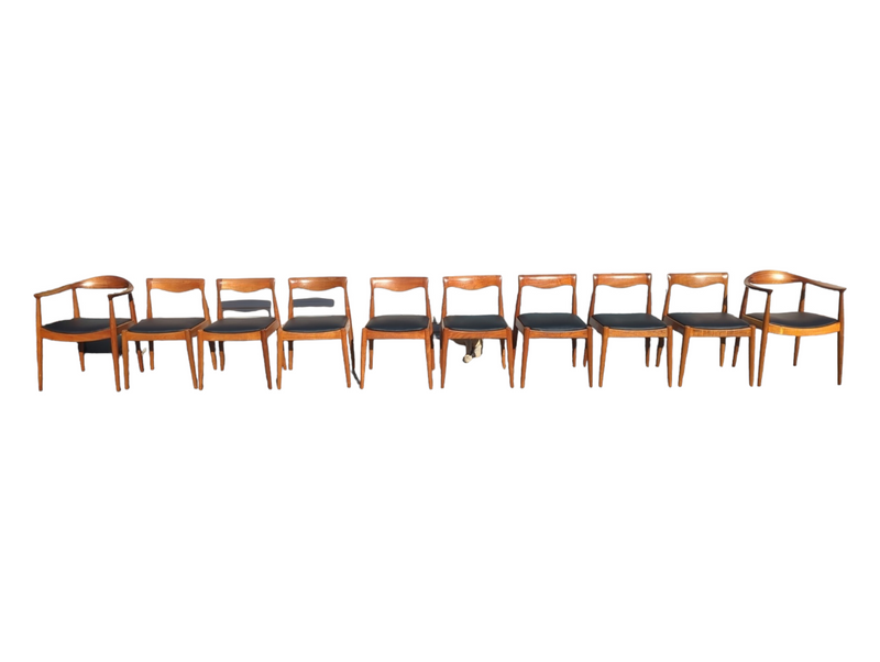 Pre -order currently under restoration - Danish Deluxe dining chairs set of 8 fully restored MCM