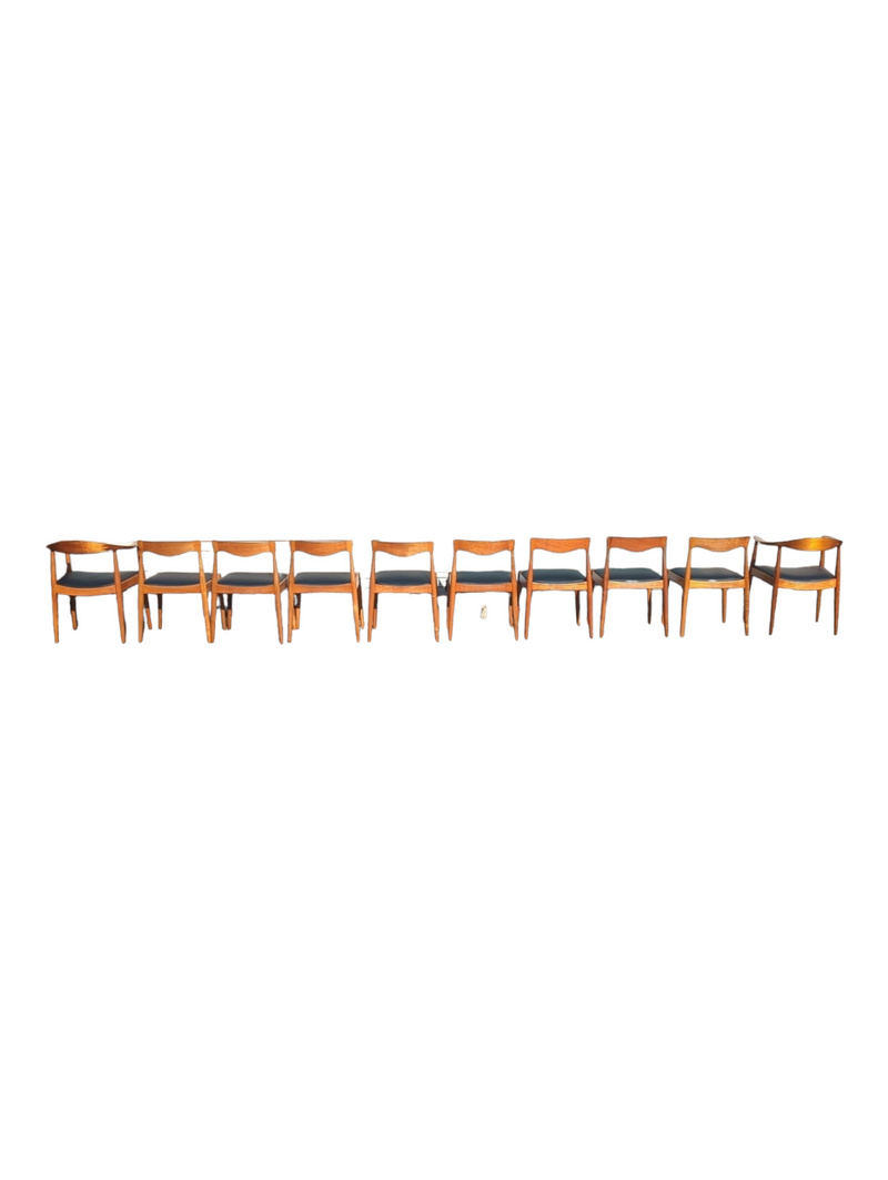 Pre -order currently under restoration - Danish Deluxe dining chairs set of 8 fully restored MCM