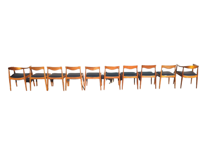 Pre -order currently under restoration - Danish Deluxe dining chairs set of 8 fully restored MCM