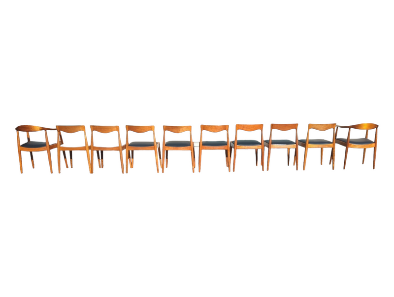 Pre -order currently under restoration - Danish Deluxe dining chairs set of 8 fully restored MCM