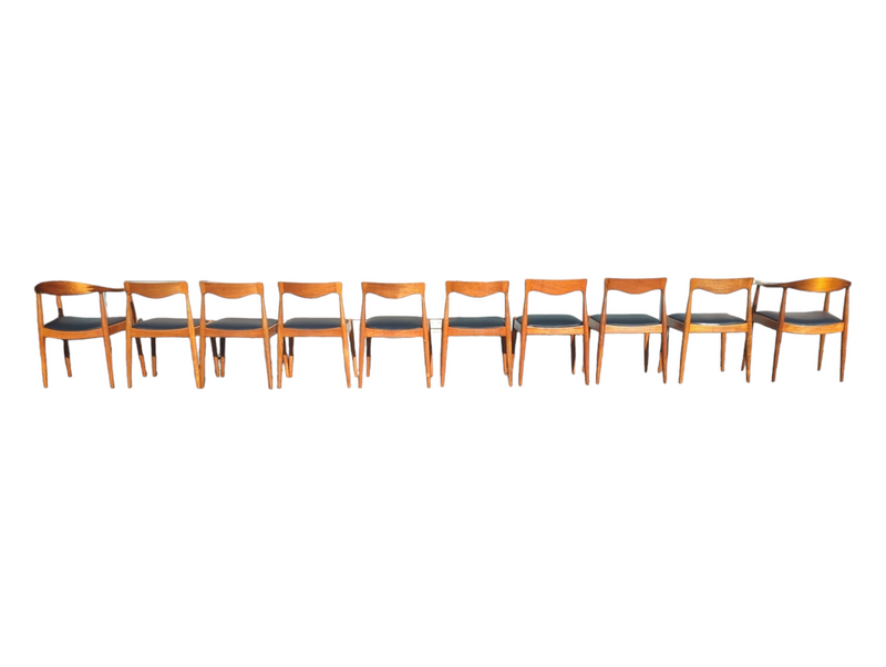 Pre -order currently under restoration - Danish Deluxe dining chairs set of 8 fully restored MCM