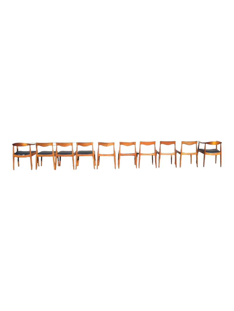 Pre -order currently under restoration - Danish Deluxe dining chairs set of 8 fully restored MCM