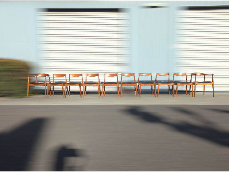 Pre -order currently under restoration - Danish Deluxe dining chairs set of 8 fully restored MCM