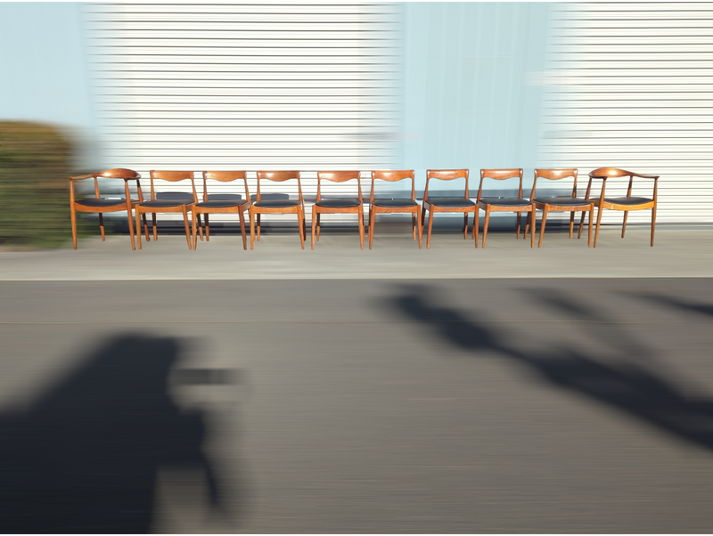 Pre -order currently under restoration - Danish Deluxe dining chairs set of 8 fully restored MCM