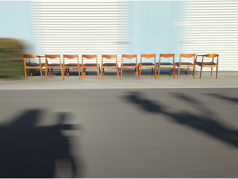 Pre -order currently under restoration - Danish Deluxe dining chairs set of 8 fully restored MCM