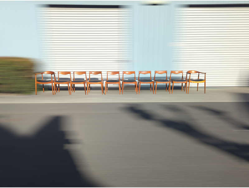 Pre -order currently under restoration - Danish Deluxe dining chairs set of 8 fully restored MCM