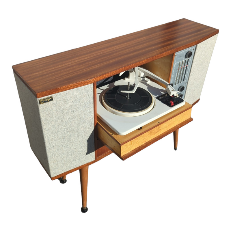 Australian Radiogram mid century brown fully restored AM vinyl