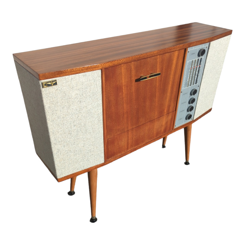 Australian Radiogram mid century brown fully restored AM vinyl