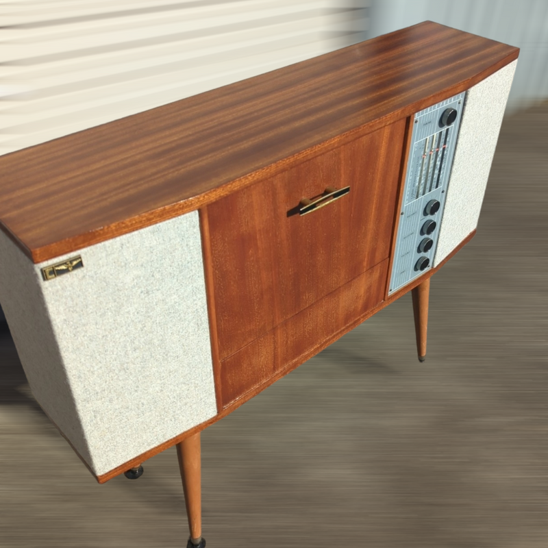 Australian Radiogram mid century brown fully restored AM vinyl ...
