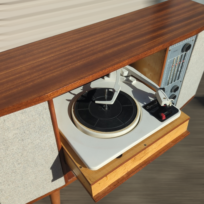 Australian Radiogram mid century brown fully restored AM vinyl