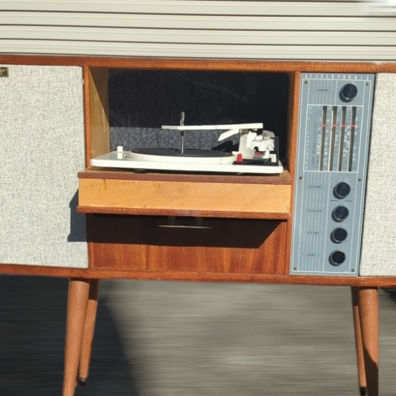 Australian Radiogram mid century brown fully restored AM vinyl