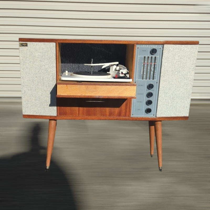 Australian Radiogram mid century brown fully restored AM vinyl ...