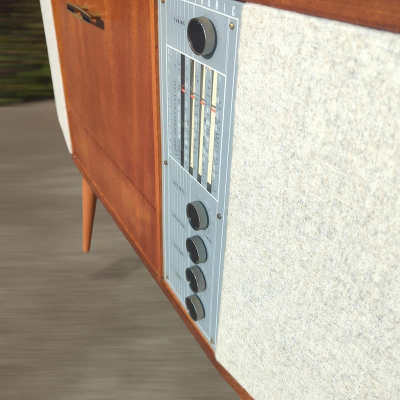 Australian Radiogram mid century brown fully restored AM vinyl