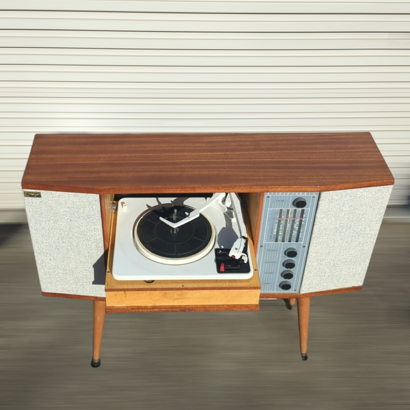 Australian Radiogram mid century brown fully restored AM vinyl ...