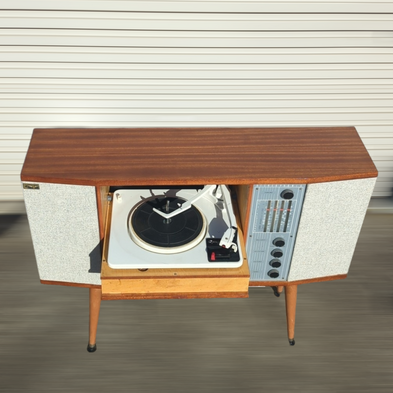 Australian Radiogram mid century brown fully restored AM vinyl