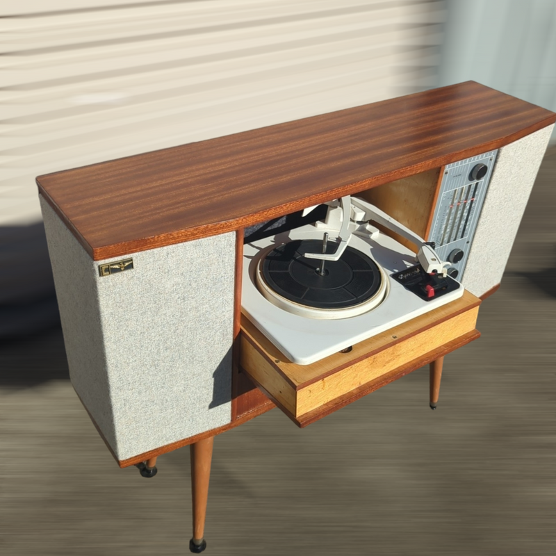 Australian Radiogram mid century brown fully restored AM vinyl ...