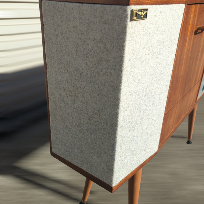 Australian Radiogram mid century brown fully restored AM vinyl