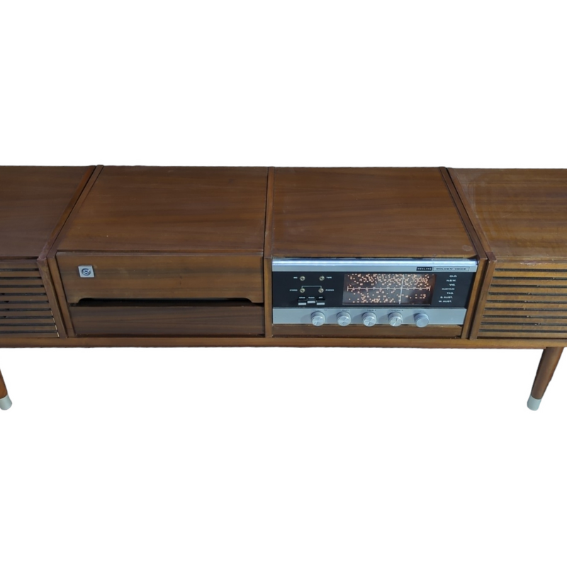 Australian golden voice healing Radiogram & sideboard mid century waln ...
