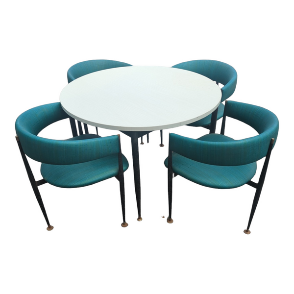 Pre - order currently under restoration - Pongrass dining set 4 dining chairs with matching table