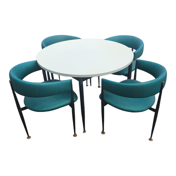 Pre - order currently under restoration - Pongrass dining set 4 dining chairs with matching table