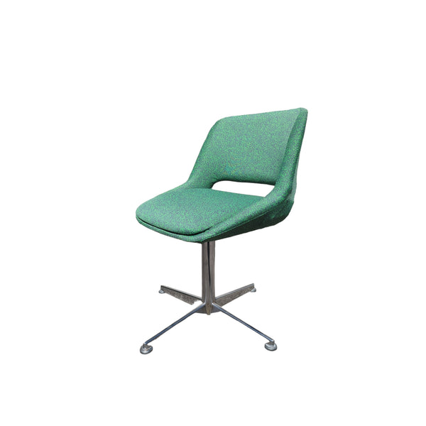 Danish Deluxe Kilta dining chair steel swivel base single Kvadrat galaxy fabric
