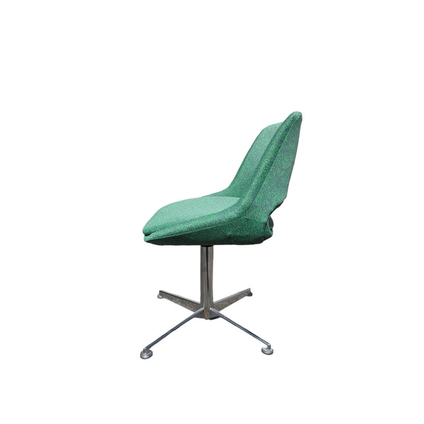 Danish Deluxe Kilta dining chair steel swivel base single Kvadrat galaxy fabric